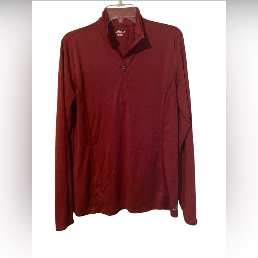 BCG Burgundy Quarter Zip XL
